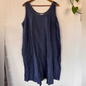 Denim Blue Midi Dress